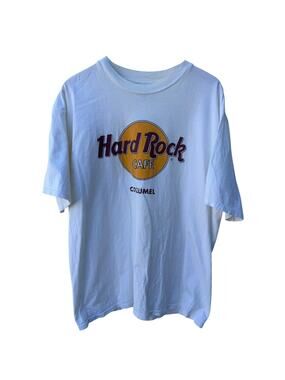 Hard Rock Cafe Cozumel Graphic T Shirt Mens X Grande White Logo Tee